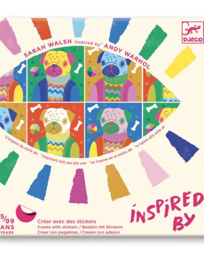 Σετ Χειροτεχνίας με Αυτοκόλλητα Djeco Inspired By Andy Warhol